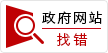 我为政府网站找错